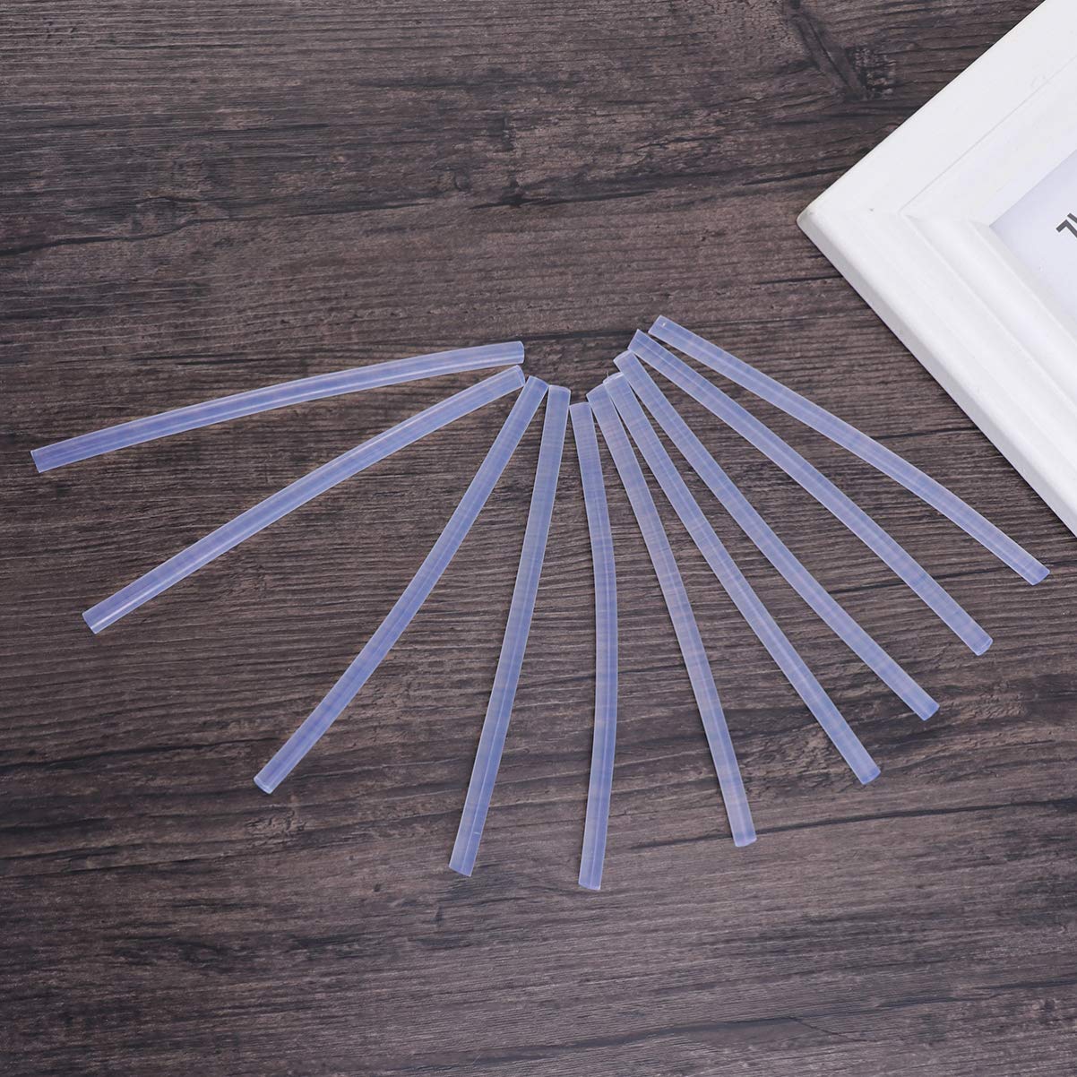 50pcs Hot Melt Glue Strips White Hot Melt Adhesive for DIY Glue Sticks Kit