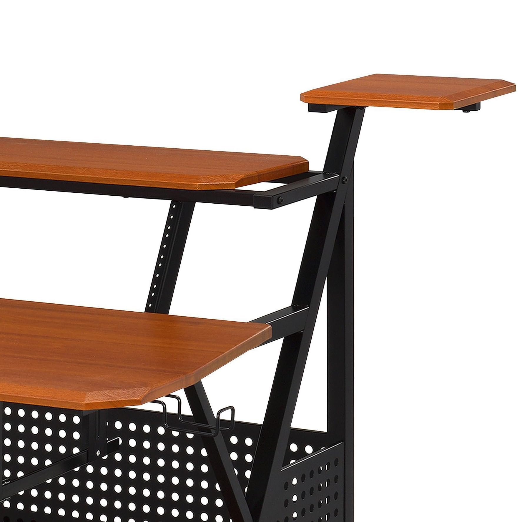 Multifunctional Computer Gaming Desk with Corner Design Home Office Standing Desk for Bedroom Craft Study Table and Workstation — view 3