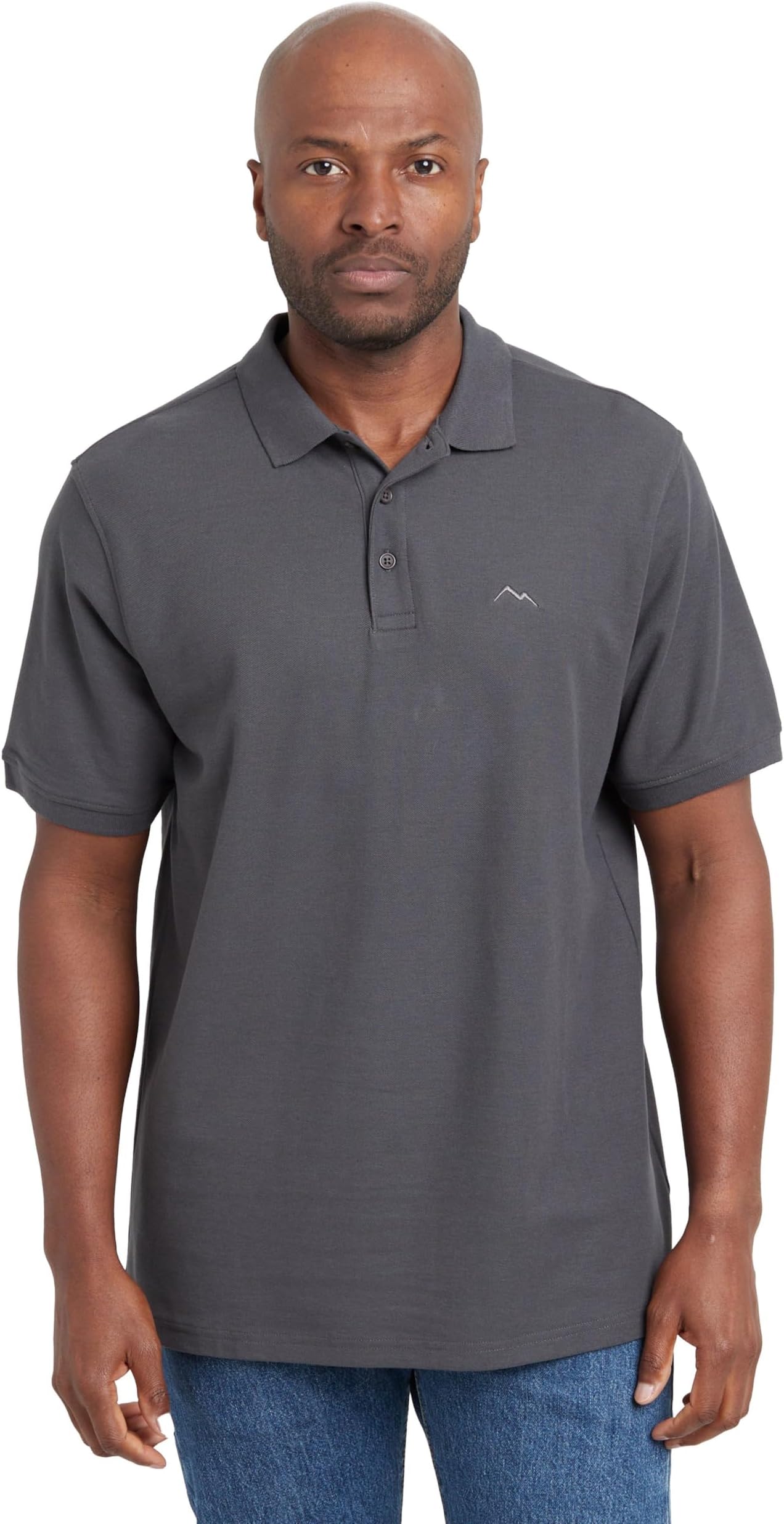 – Men's Classic Polycotton Polo T-Shirt, 60% Cotton 40% Polyester Pique, Short Sleeve, Two-Button Collar, Embroidered Logo