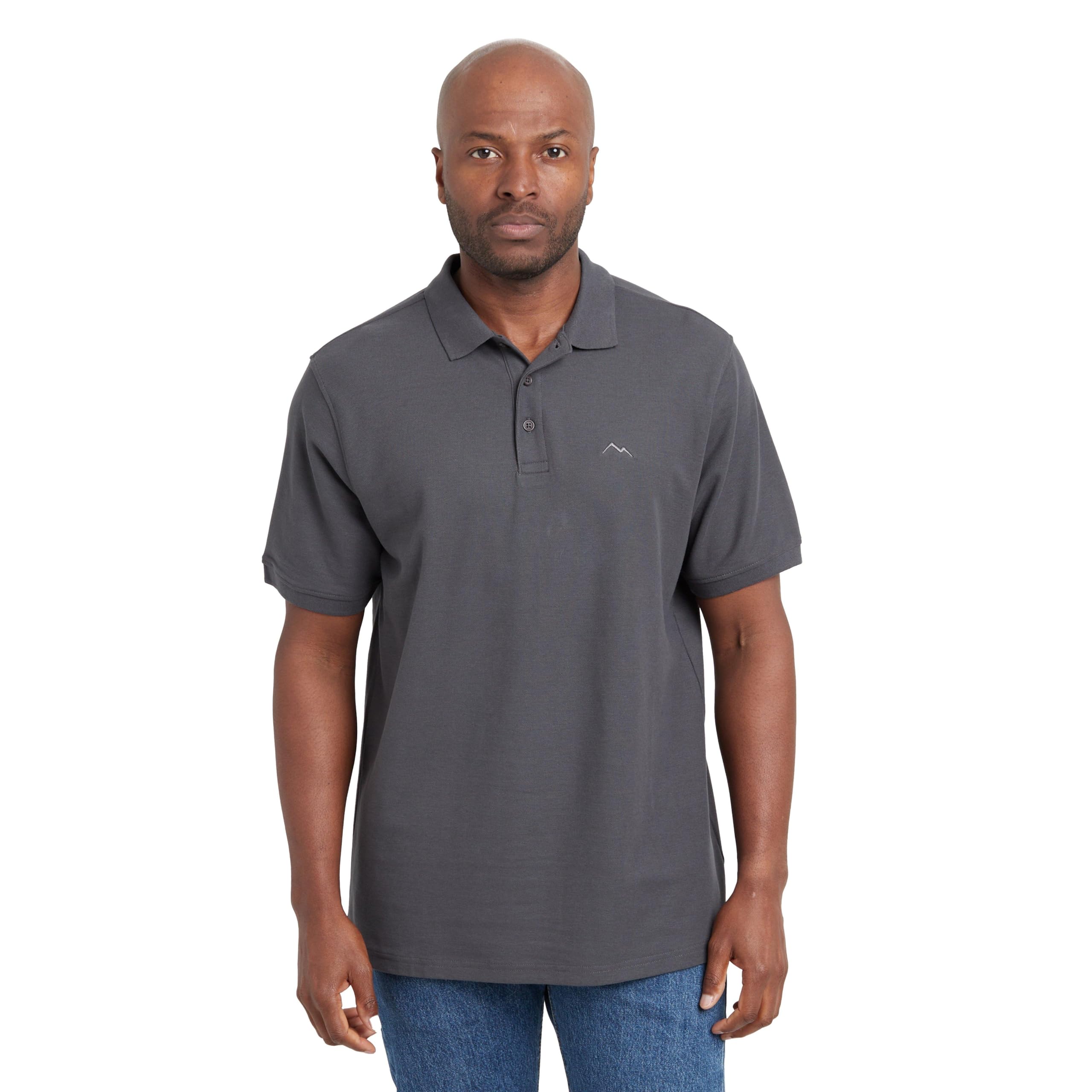 Peter Storm Men's Grey Classic Polo T-Shirt Extra Large