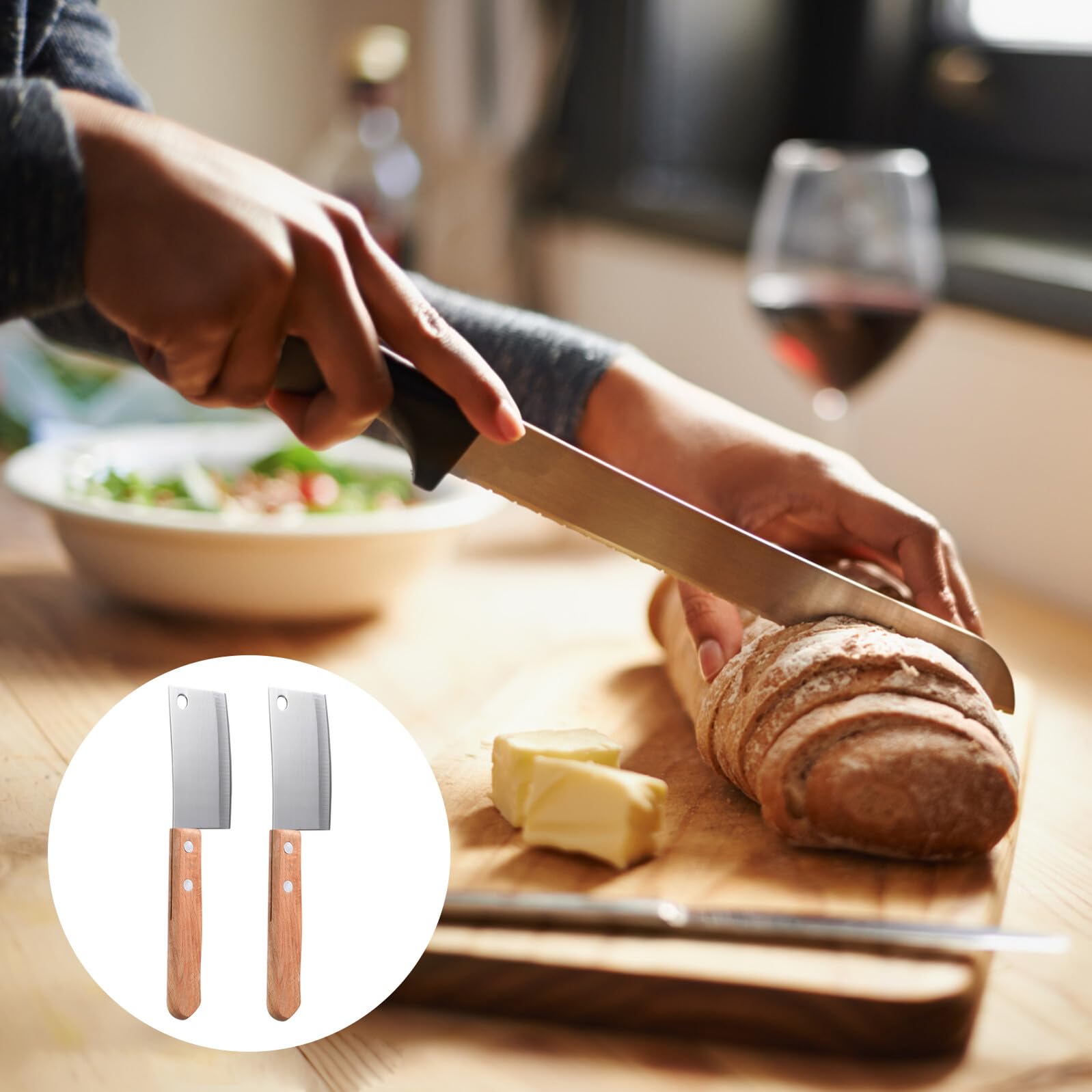 Gadpiparty Acier Inoxydable Mini Couteaux Cuisine Lot de 2