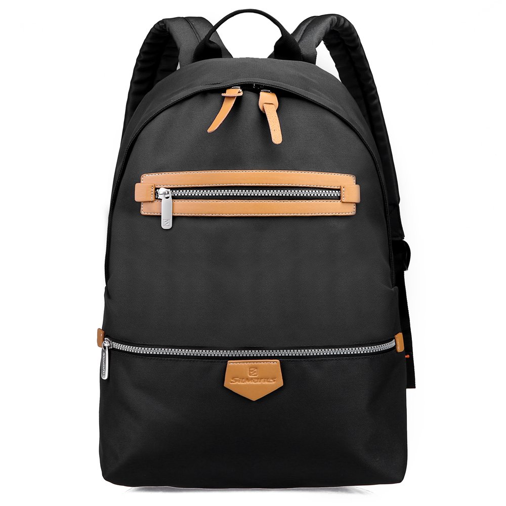 Silmarils RFID Blocking Casual Daypack Laptop Backpack Fits up to 14 Inches Laptop Waterproof Unisex (Black/Blue/Red)