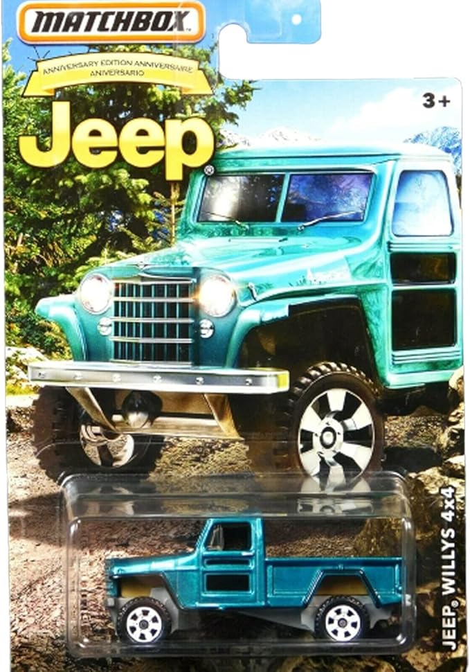 Matchbox Jeep Willys 4x4 Jeep 75th Anniversary Edition 2016 Long Card