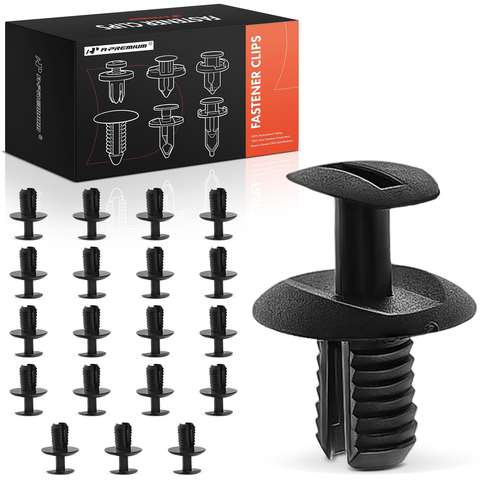 Fixation De Pare-chocs 100 Pièces 6 Tailles Différentes Carrosserie De Voiture En Plastique