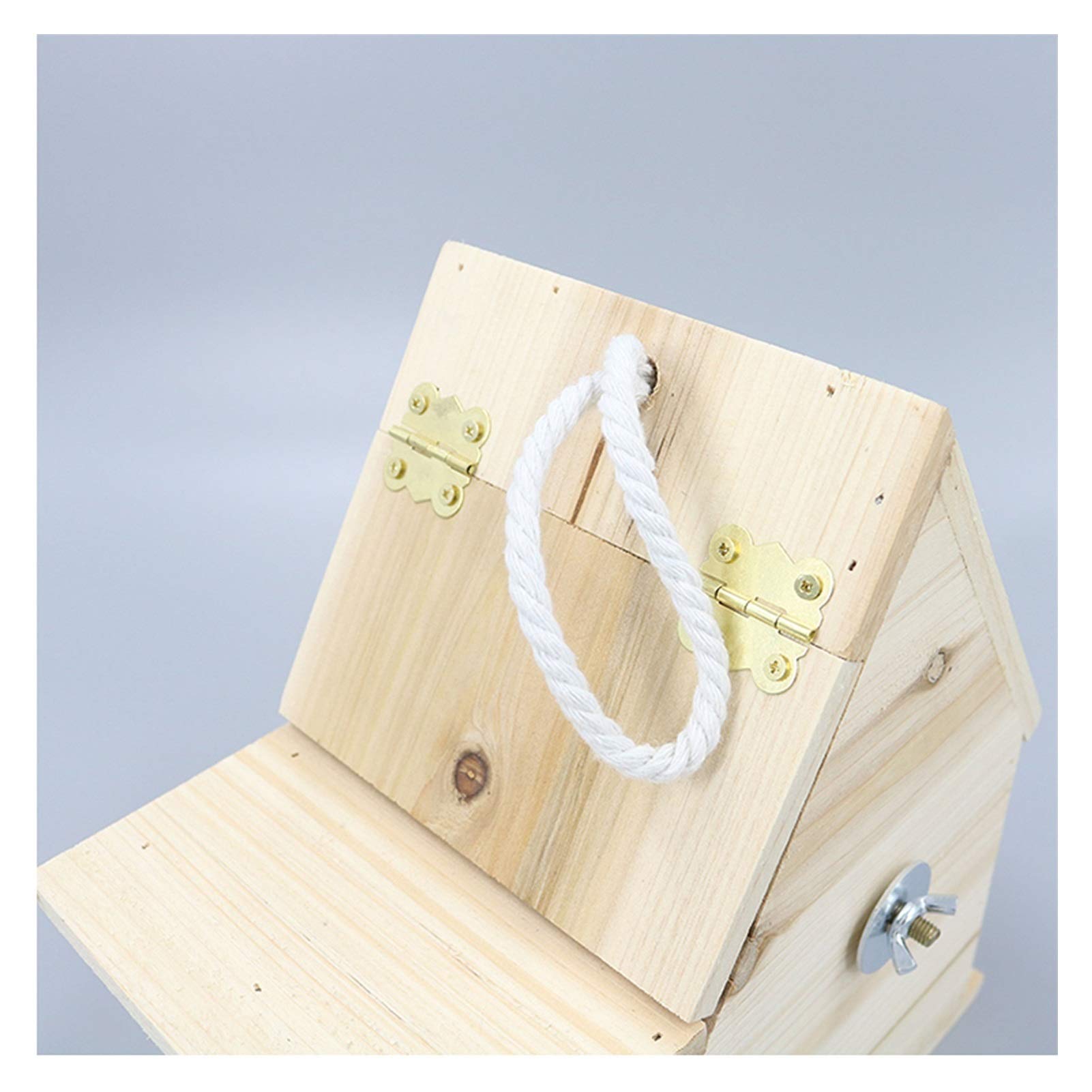 Jaula de pájaros Nest Box Bird House Caja de cría de Madera para Lovebirds, Parrotlets Caja de apareamiento Pájaros Naturales Huts Nido de Pájaro