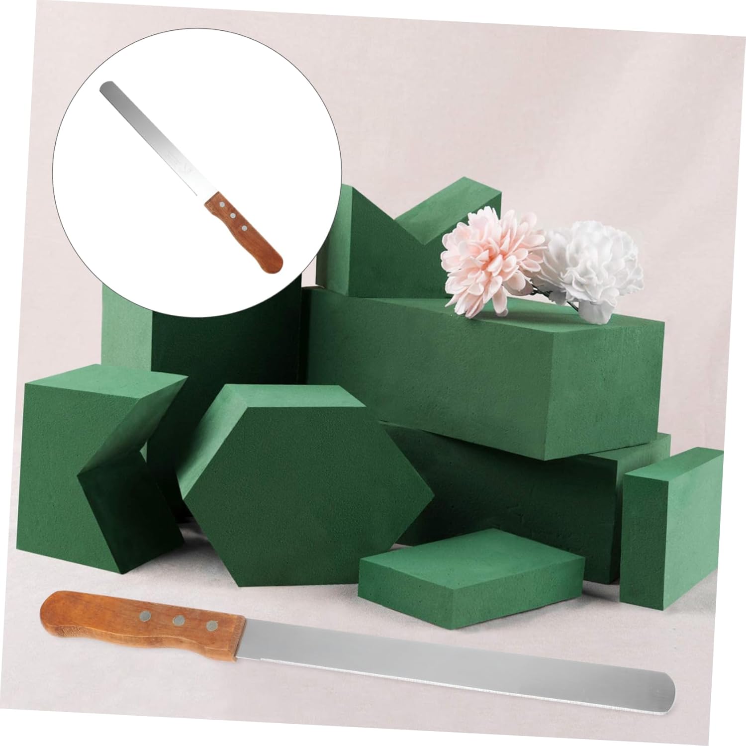 INOOMP Flower Mud Cutter Tool Stainless Steel Floral Cutting Accessory for DIY Flower Arrangements for Weddings and Parties Essential Florist Tool for Easy Shaping