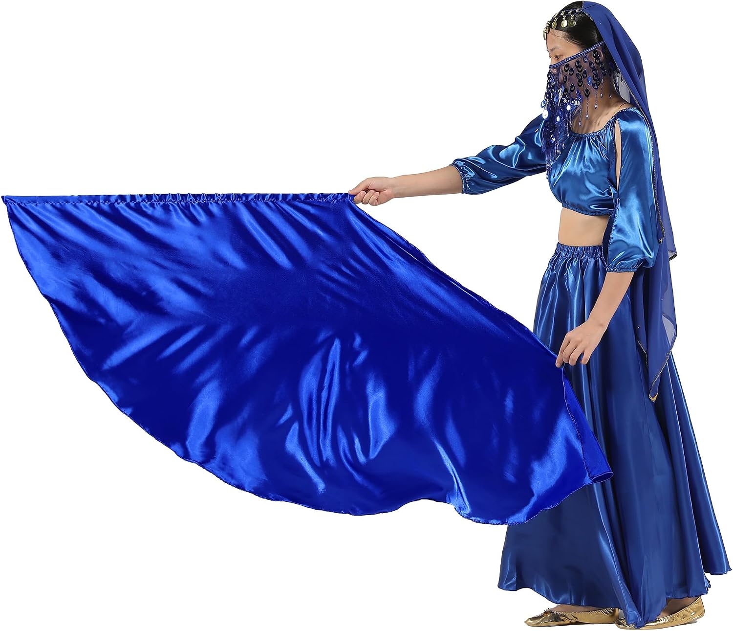 MUNAFIE Worship Flags for Dance Church,Praise Dance Flags for Worship Set(2 Flags+ 2 Flexi Rods+1 Storage Bag) Navy