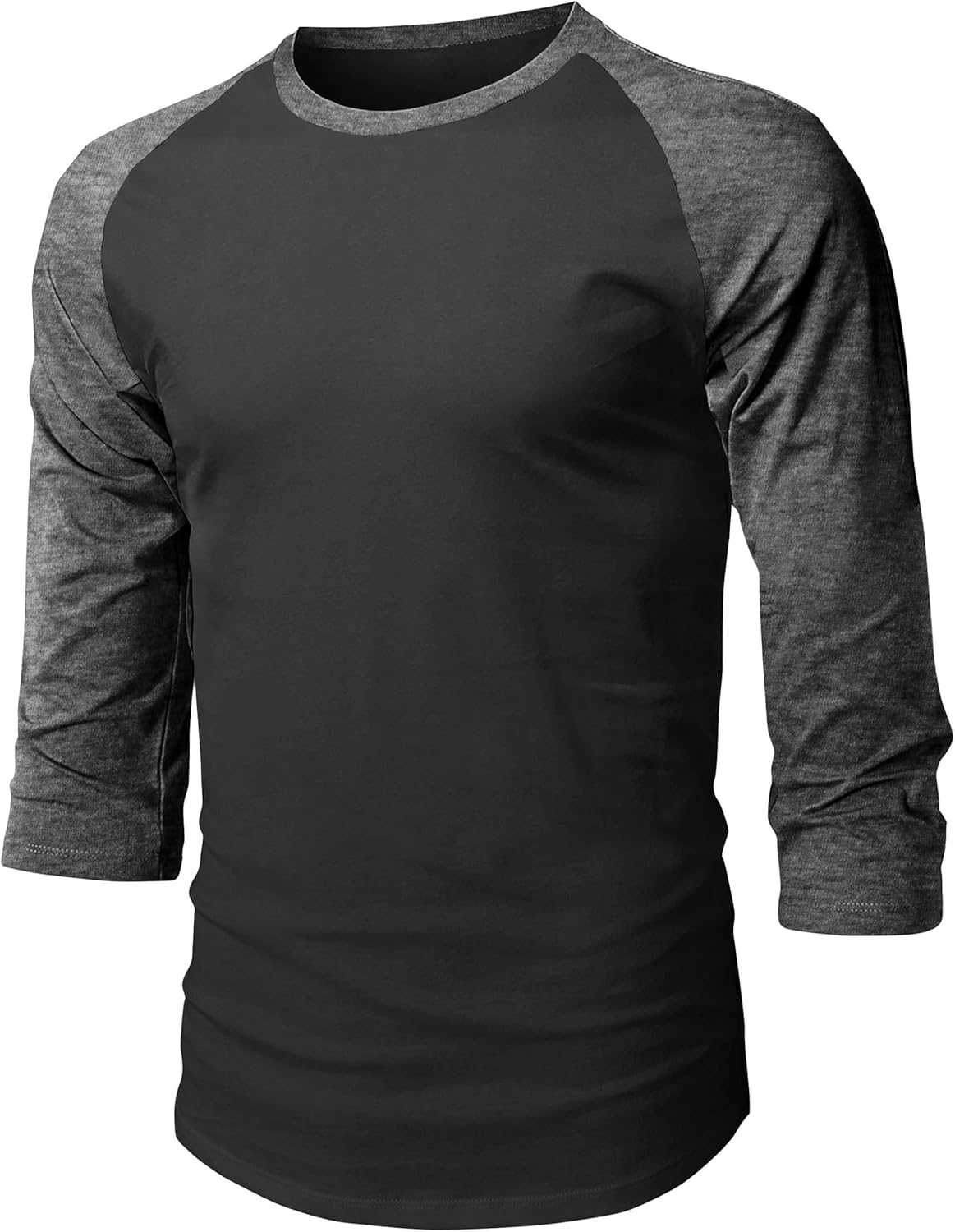 Hat and Beyond Mens Vintage Baseball Raglan 3/4 Sleeve Plain Casual Tee Basic Active T Shirts