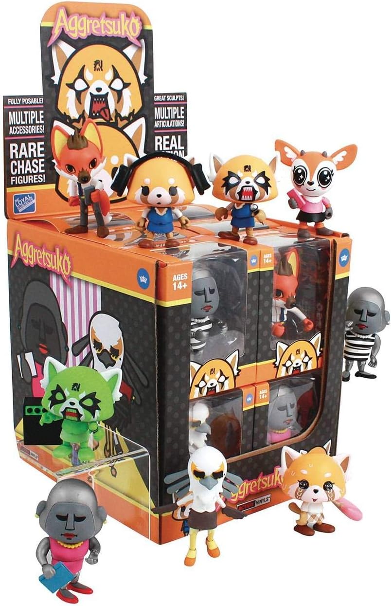 AGGRETSUKO Action Vinyls Window Box (12 Figures)