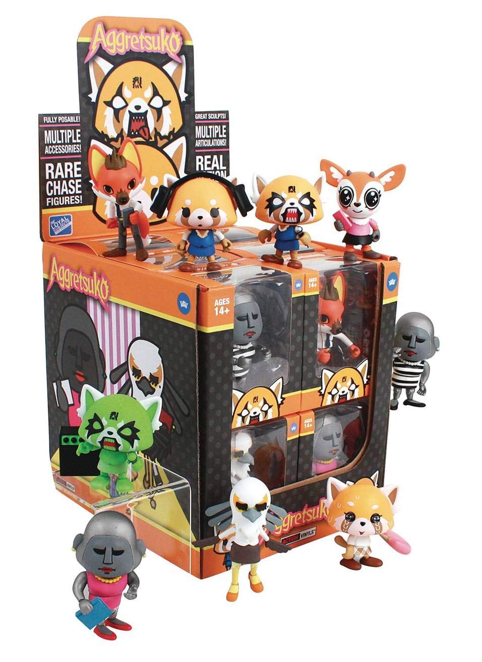 AGGRETSUKO Action Vinyls Window Box (12 Figures)