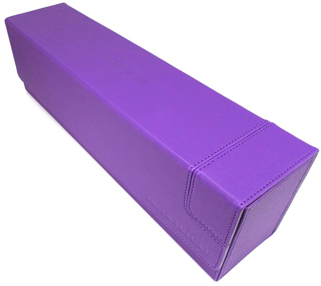 docsmagic.de Premium Magnetic Tray Long Box Purple Large + 4 Flip Boxes - Púrpura