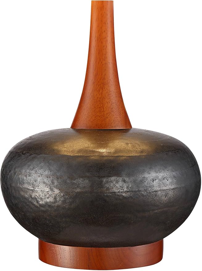 Lámpara de mesa 360 Lighting Andi 24.5" Cerámica Martillado Marrón miniatura 5