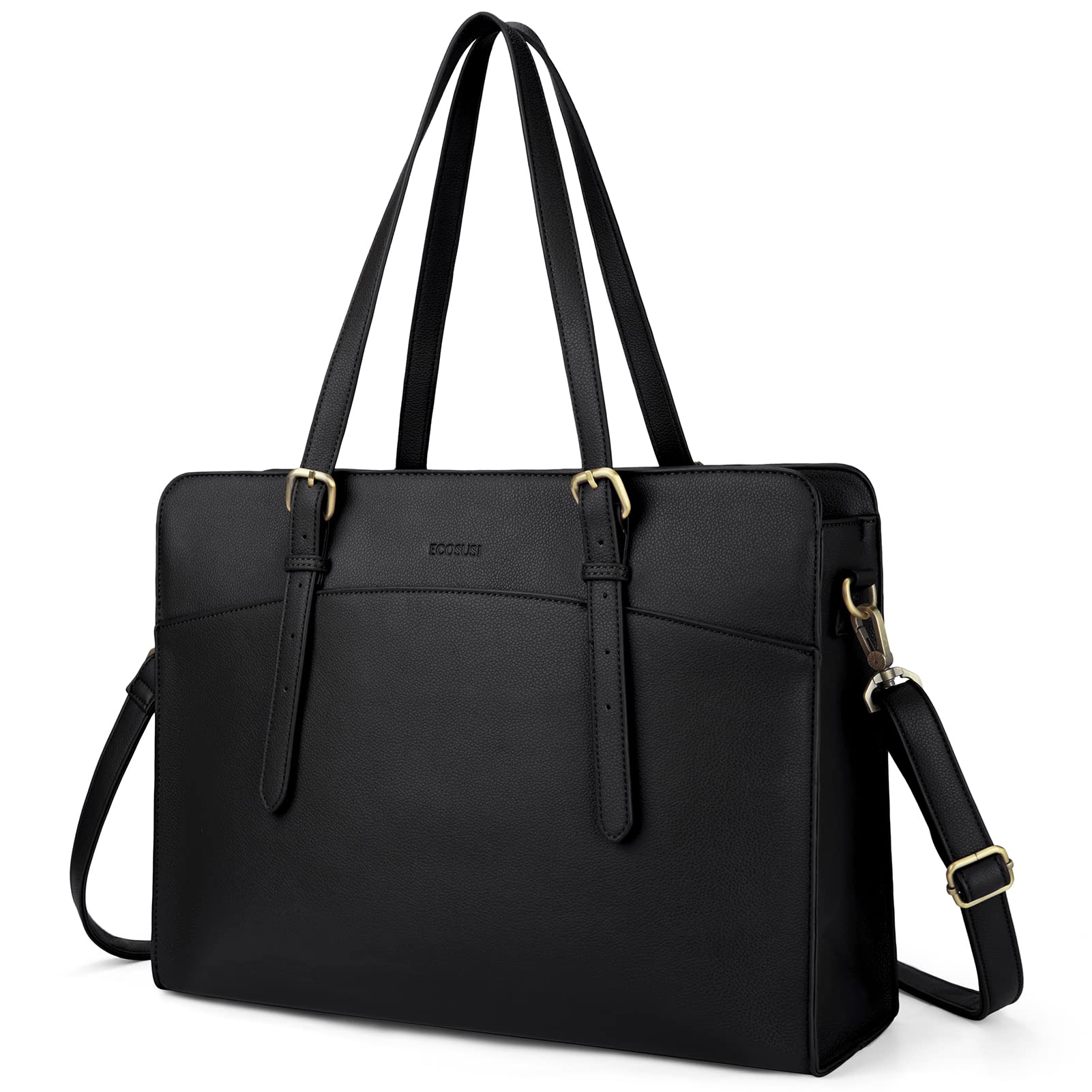 Laptop Bag for Women ECOSUSI 15.6 Inch Computer Tote Bag Work Bag Briefcase Handbag Shoulder Bag for Office, Business, Travel, Black (B09MT3VSF5) Amazon Price History, Amazon Price Tracker