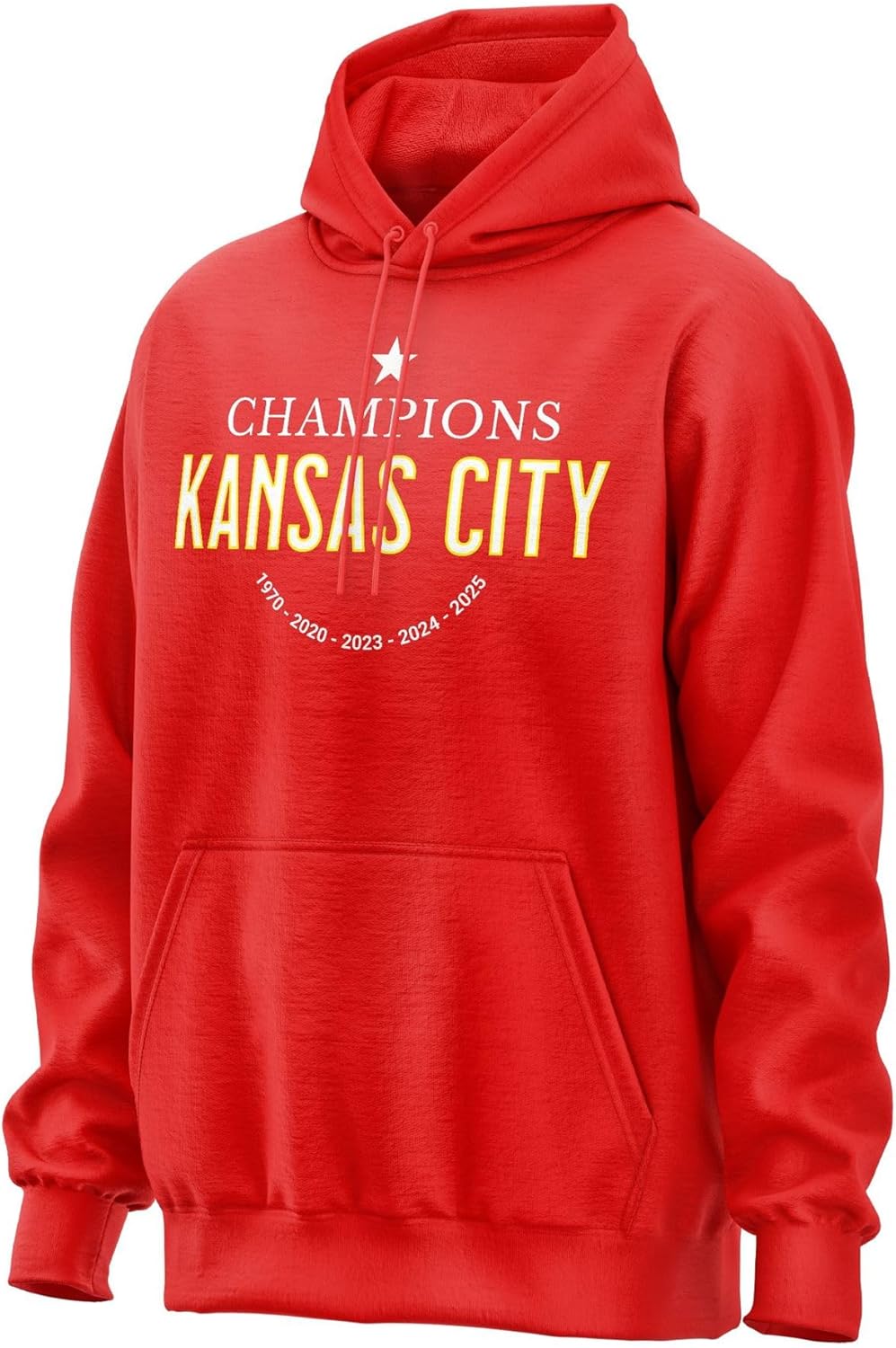Kansas Champions 2025 Hoodie for Men Womens, Kansas City Unisex Style Gameday Hooded Sweatshirt