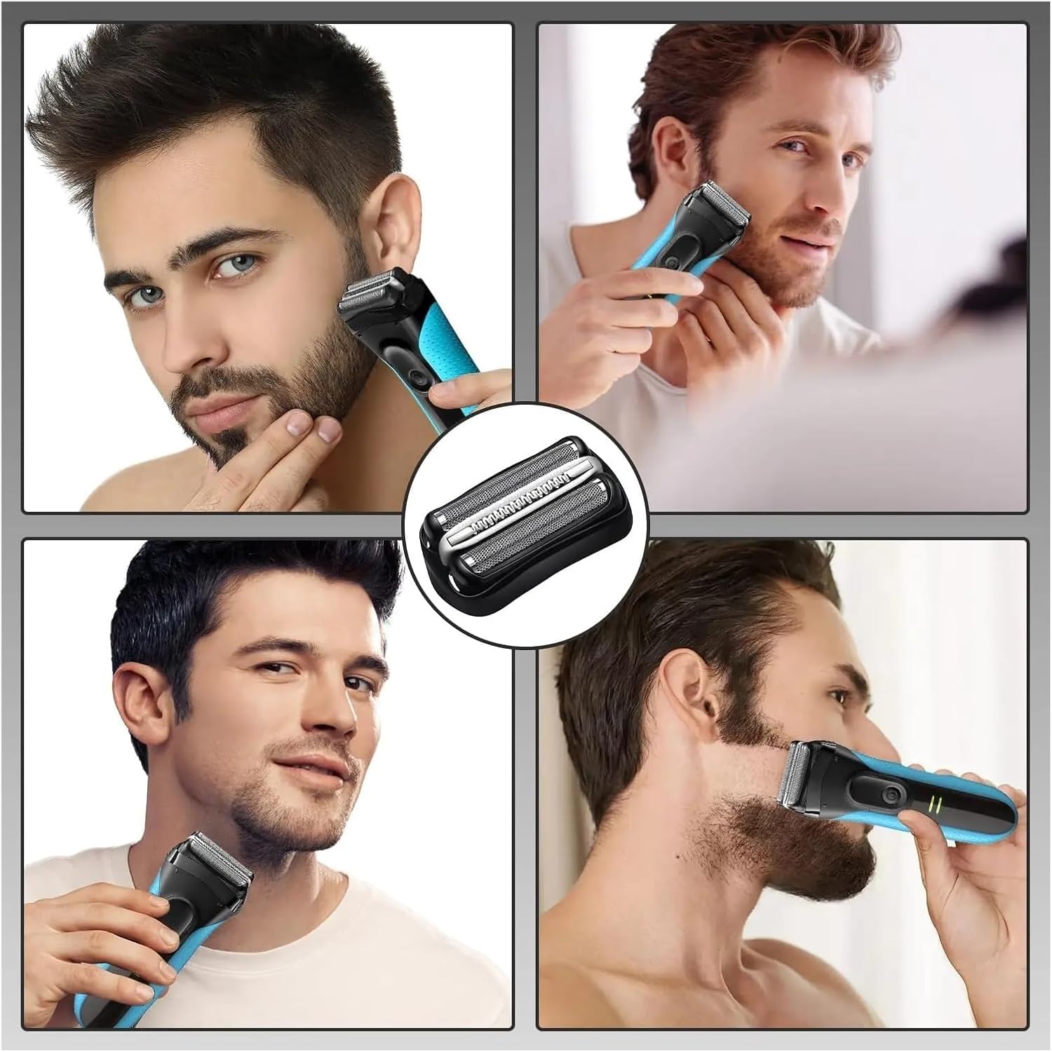 32B シェーバー交換用ヘッド、Compatible For Braun、シリーズ3 3000s 3010s 3020s 3030s