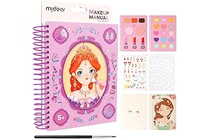 4 in 1 DIY Fashion Design Make Up Drawing Book for Little Girls