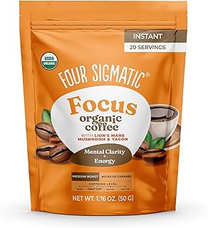 Organic Multi Serve Focus Instant Coffee, 1.7 OZ