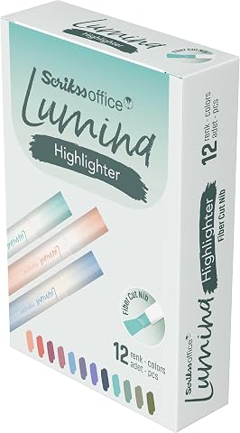 Scrikss Office Lumina Fosforlu Kalem Lotus Colour - 693U 12 lik Amb