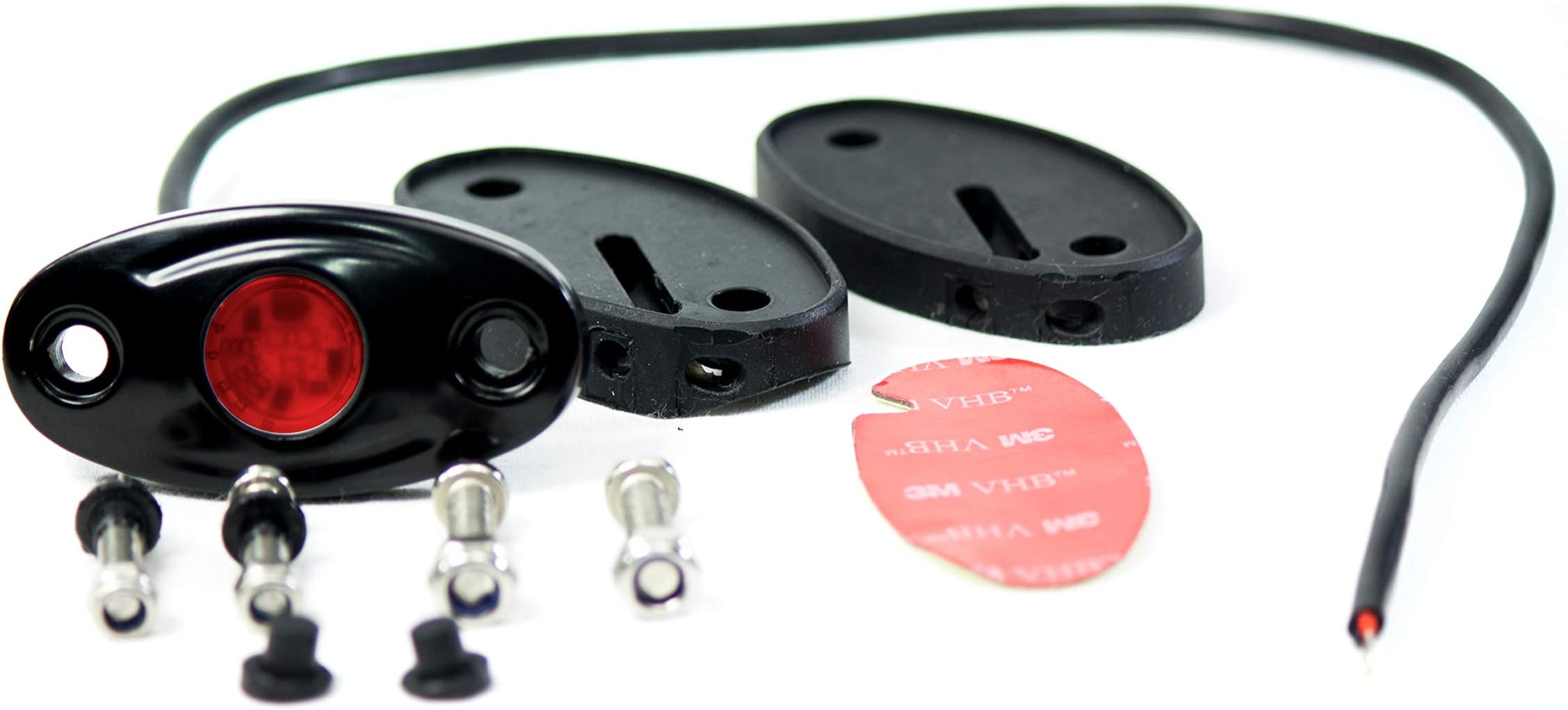 Race Sport Pod Lights Red - Led Glow Pod Station Lights 720 Lumens 9 Watts 12V Ip68 W/Mounting Hardware Rsldpodr