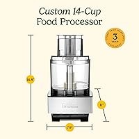 Vista 46 de Cuisinart Mini PREP Custom - Procesador de Alimentos, 2.63 tazas, color plateado Acero inoxidable