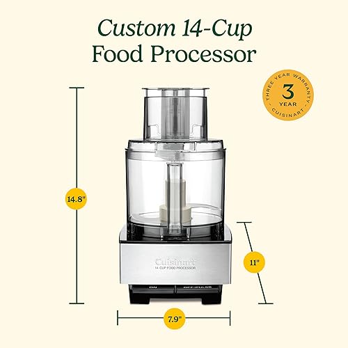 Vista 46 de Cuisinart Mini PREP Custom - Procesador de Alimentos, 2.63 tazas, color plateado Acero inoxidable