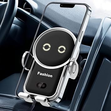 Cell phone holder wireless car charger,15W Auto Clamping Phone holders for your car fit for iPhone 16 15 14 13 12 Mini Pro Max 11 XR, Samsung Galaxy S24 Ultra S23 S22 S21+ Note 20 Silver