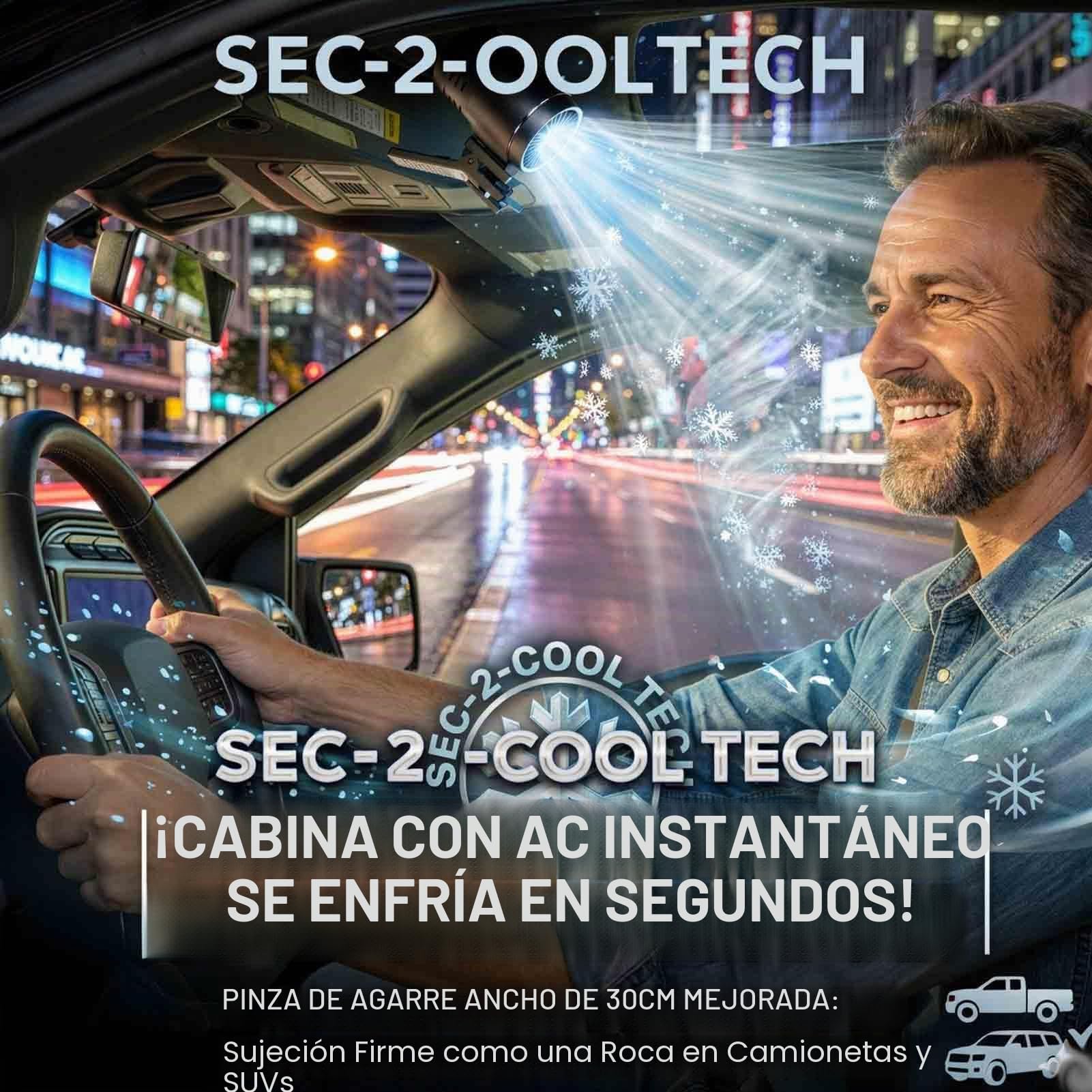 Acondicionador de aire portátil con clip para coche, mini ventiladores de refrigeración personal recargables por USB, 2026 con pantalla LED, rotación de 360°, 199 velocidades ajustables para el hogar