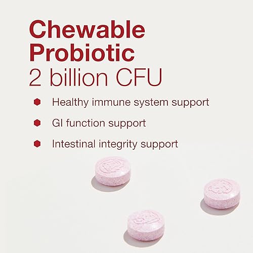 Miniatura 4 de PROTOCOL FOR LIFE BALANCE Probiótico masticable - 2 mil millones de UFC - Salud digestiva y apoyo del sistema inmunológico - Xilitol y sorbitol -