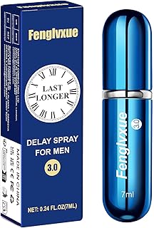 Fenglvxue Spray Retardateur pour Homme, Spray de retard pour les hommes, Extraction naturelle des plantes Technologie de troisième génération 3.0, (7ML)