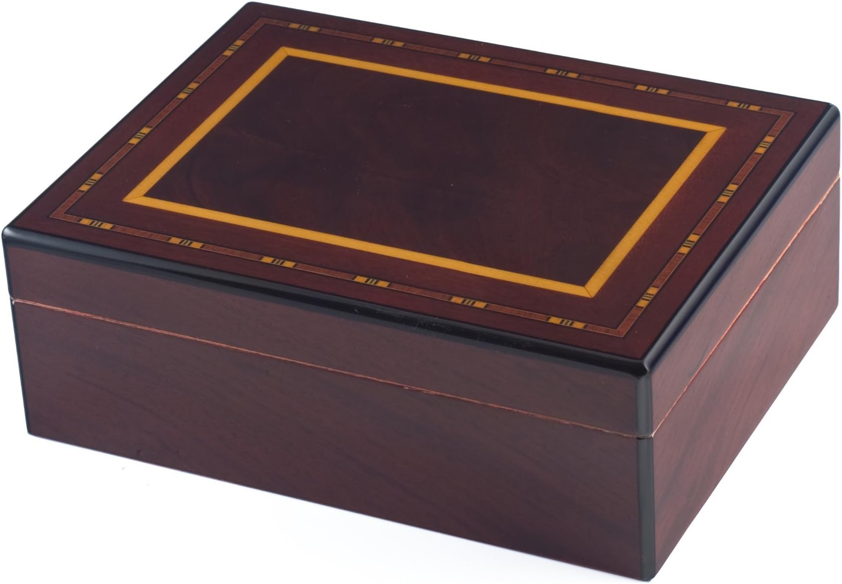Mardi Gras Madison Mahogany Humidor, 25 Count