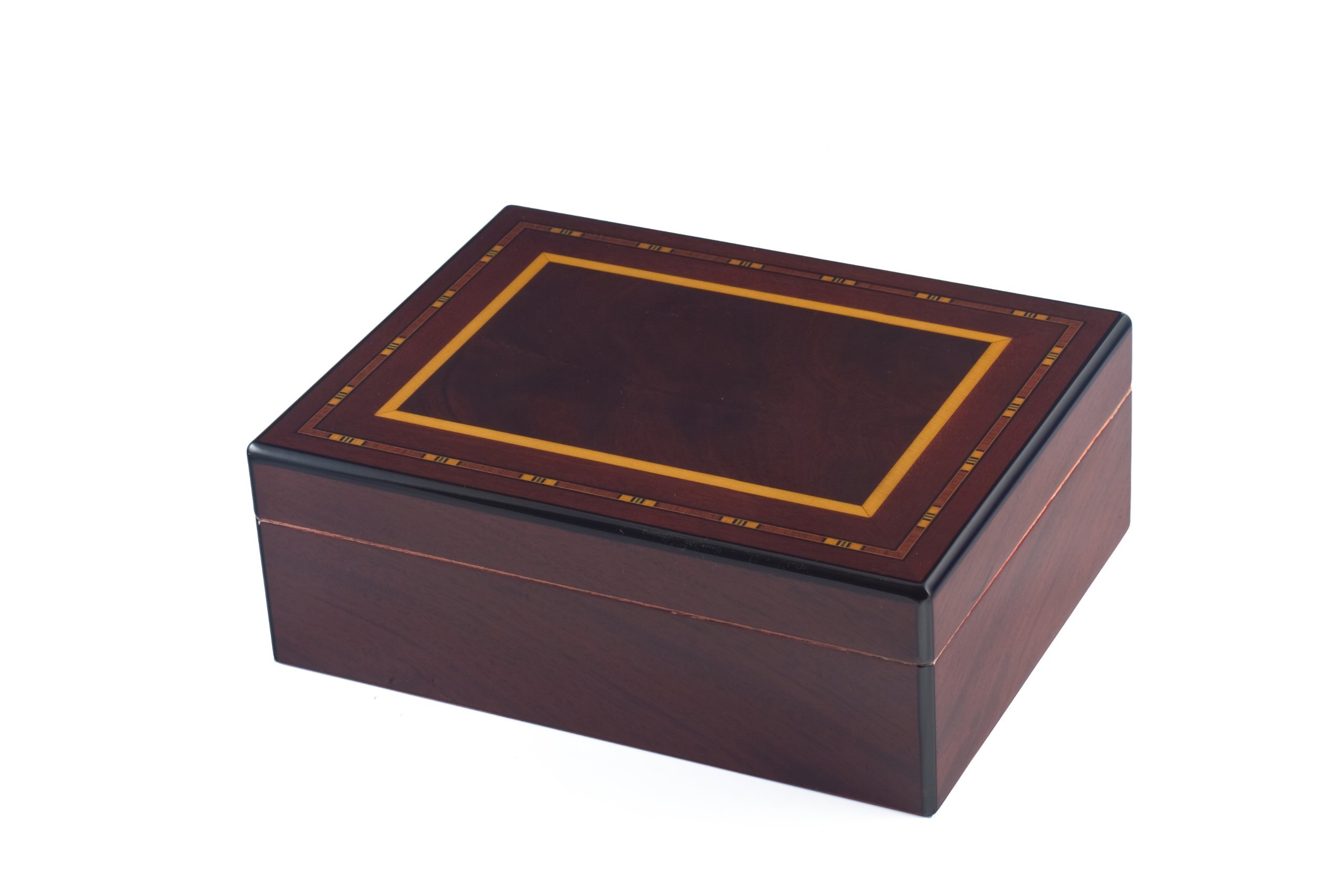 Mardi Gras Madison Mahogany Humidor, 25 Count