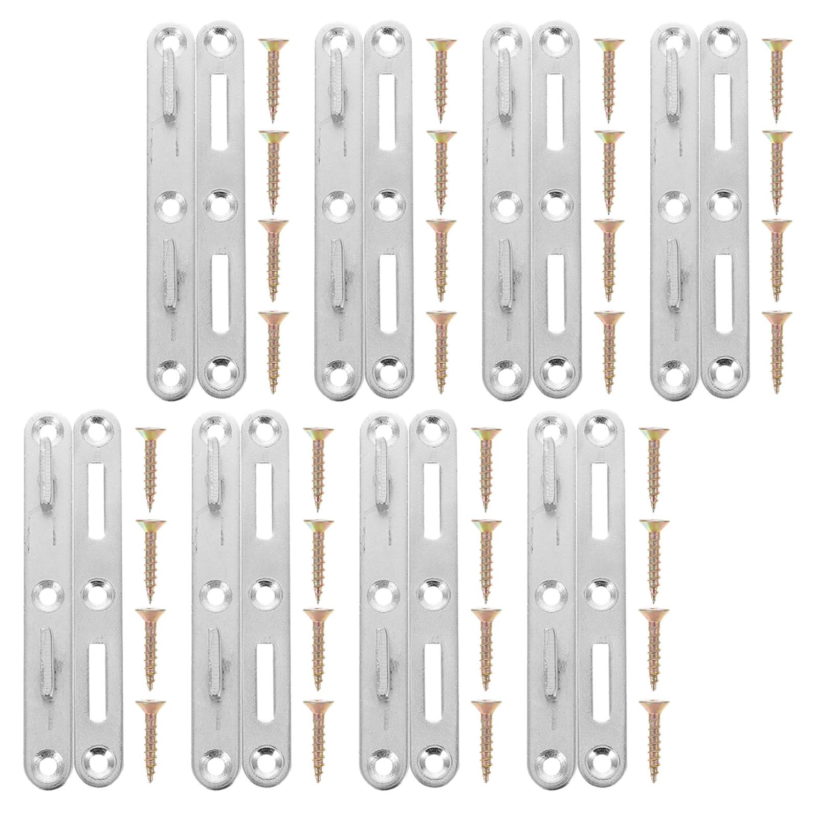 Plaques de fixation pour crochets de rail de lit afin de réparer un cadre instable