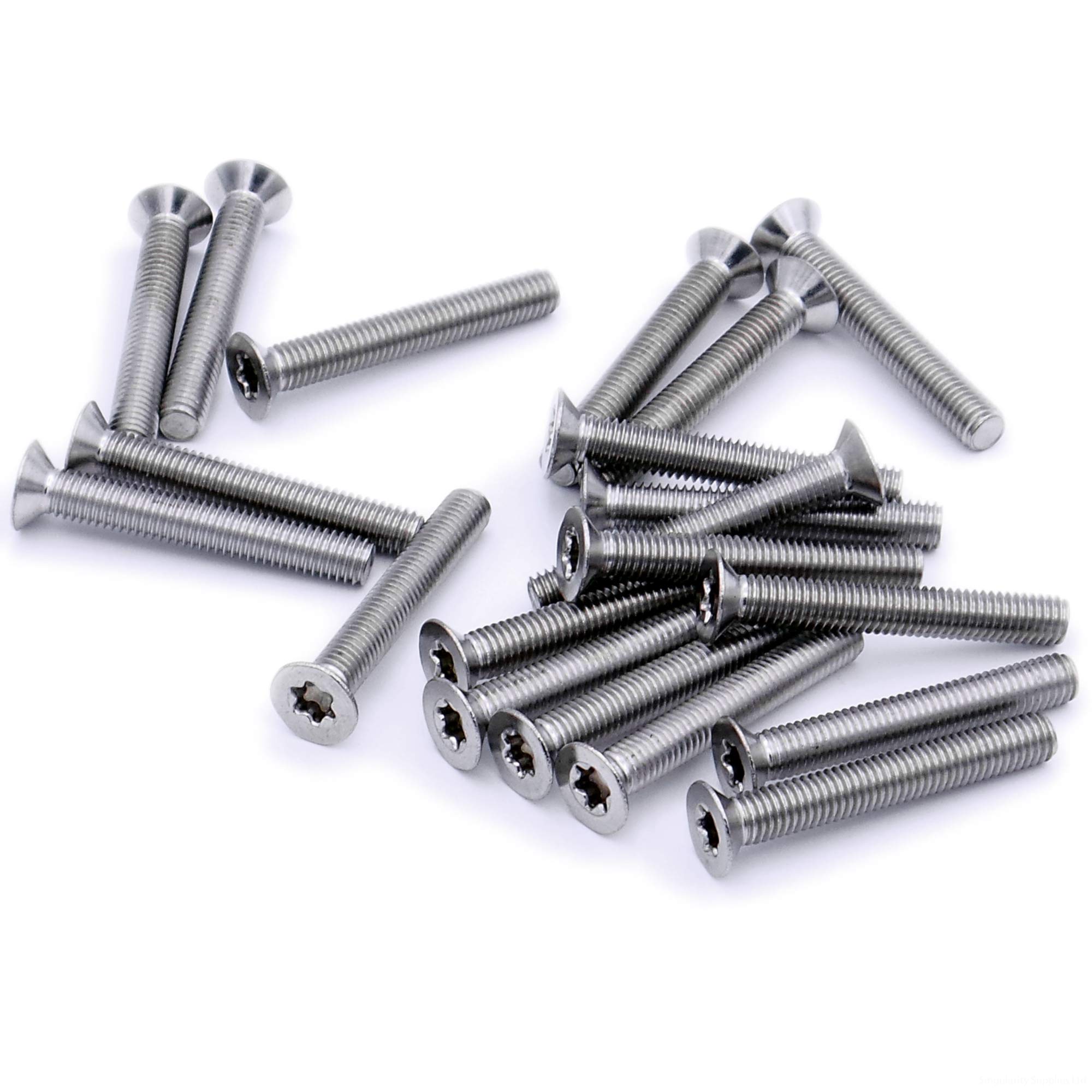 M4 (4mm x 40mm) TX Socket Countersunk Machine Screw (Bolt) - Stainless Steel (A2) (Pack of 20)