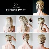 Vista 5 de 12 bandas para el cabello para mujer, accesorios para el cabello (negro)