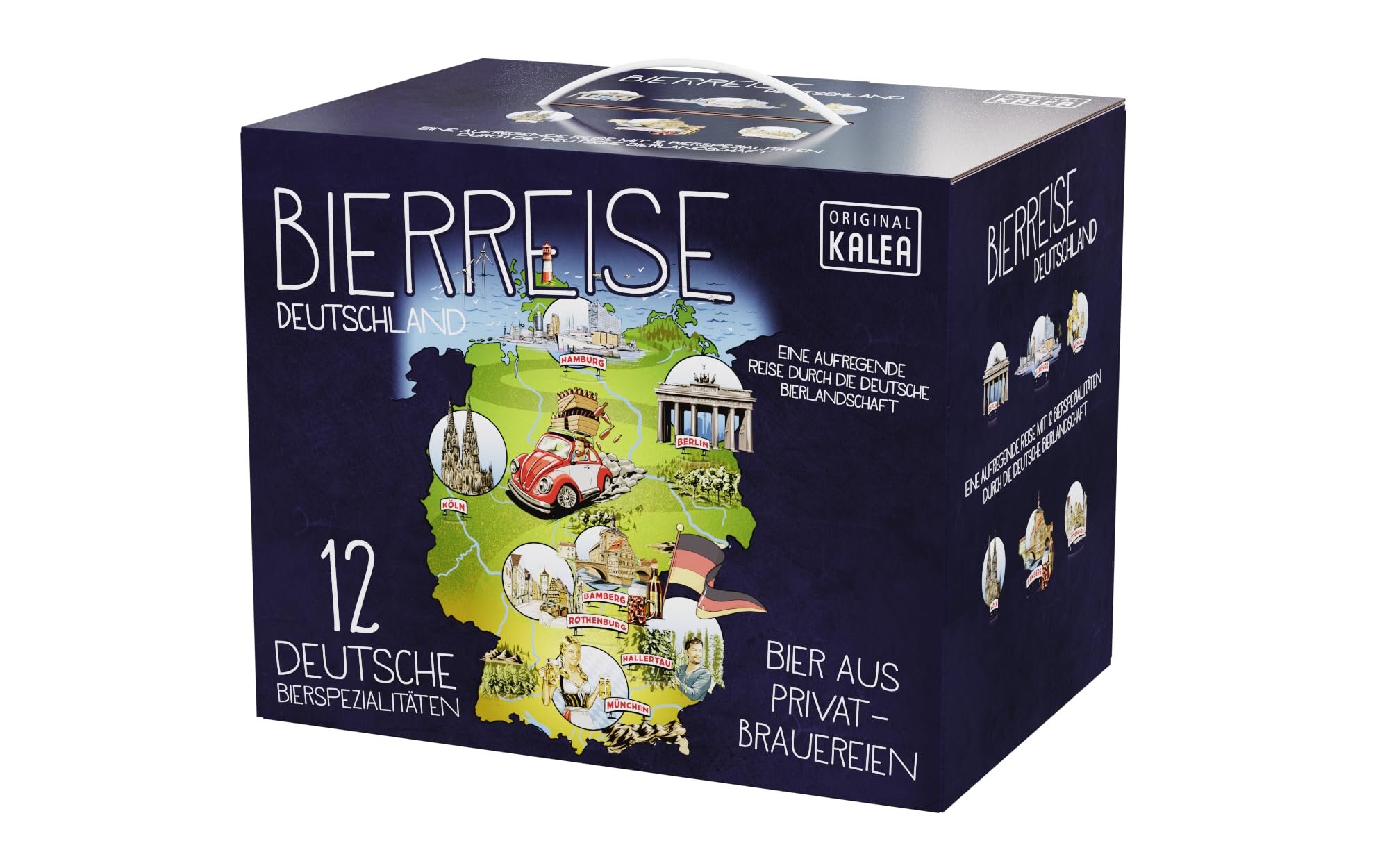 Kalea | Probierset | 12 x 0,33l unterschiedliche Biere | Bierverkostung | Biergeschenk für alle Bierliebhaber (Probierset im Schmuckkarton, Probierset im Schmuckkarton)