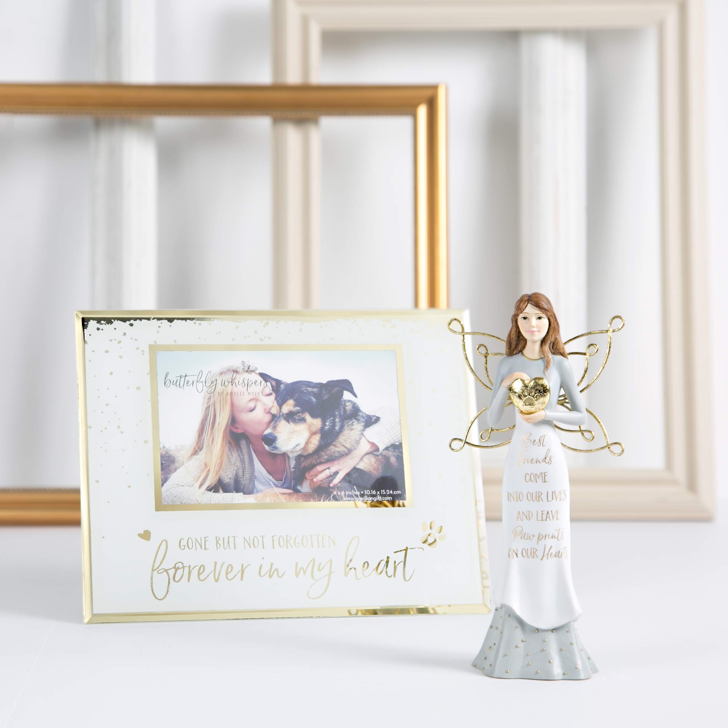 Statuette Ange Tenant Un Cœur - Décoration Familiale Magasin Chrétien - Neuf Avec Étiquette