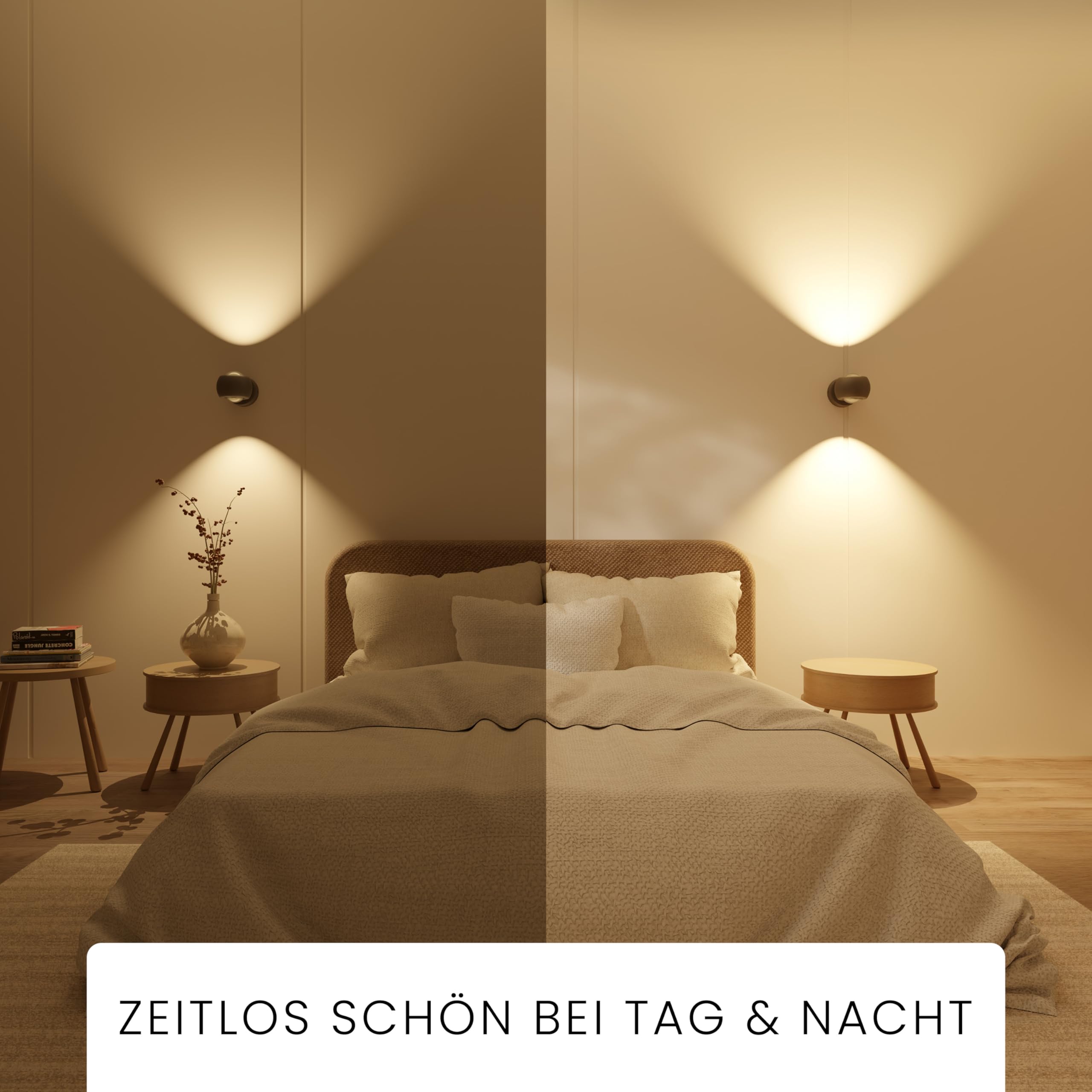 MATO LED Wandleuchte Innen & Aussen - 7W, 3000K Warmweiß, IP54 Wetterfest - Aussenlampe Wand Up Down Leuchte - Außenwandleuchten, Außenlampe, Wandlampe Außen, Außenbeleuchtung, Lampe, Schwarz