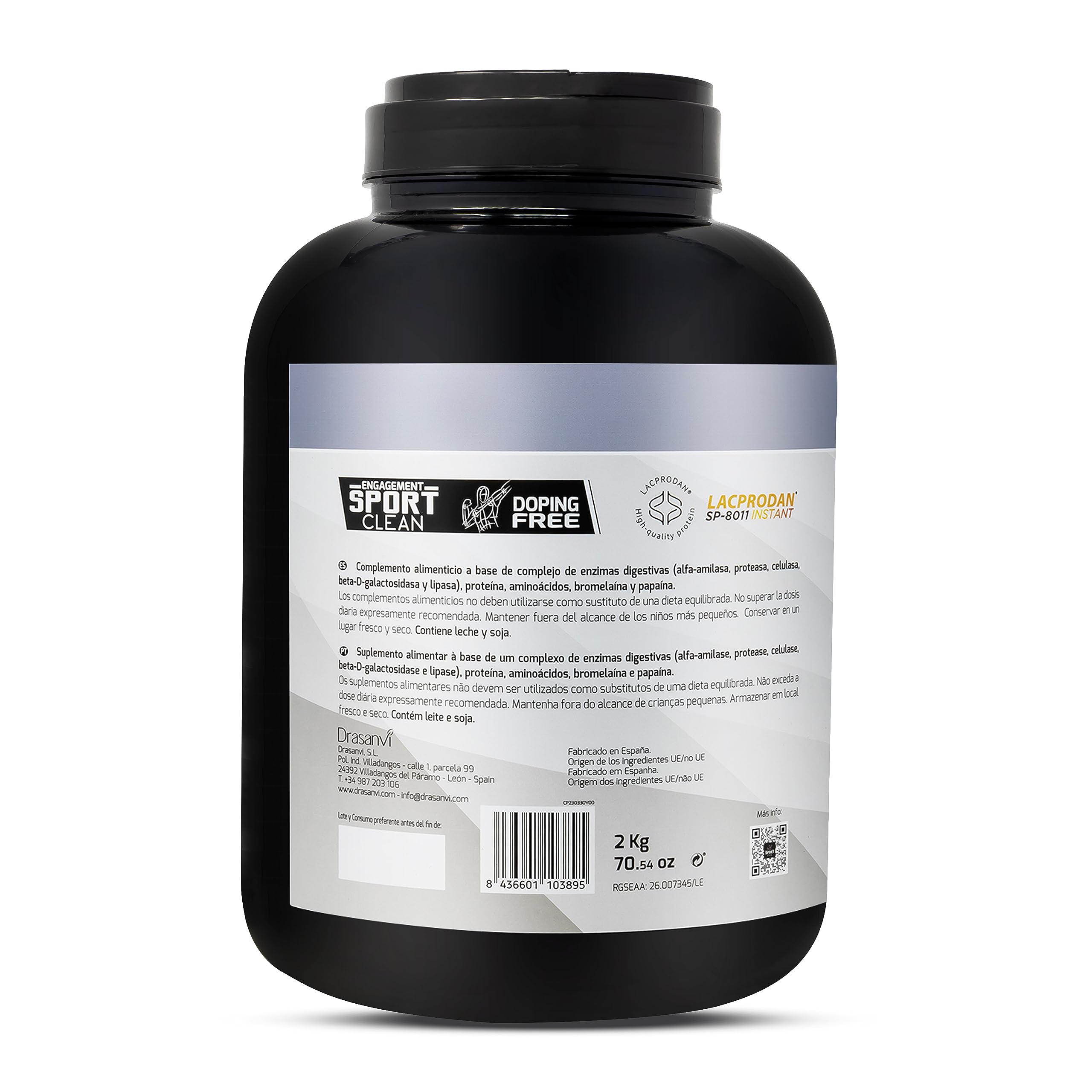 SPORT LIVE Concentrado de proteinas de suero de leche sabor NEUTRO | Whey Protein en polvo con L-Glutamina y L-Leucina | Ayuda a aumentar tu masa muscular | Mejora tus batidos |2 KG | Con L-Glutamina y L-Leucina para Ayudar a Aumentar tu Masa Muscular, Fa
