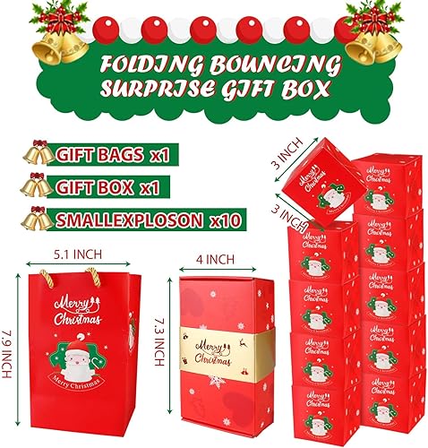 Miniatura 3 de Eyuque Caja de regalo sorpresa Explosion  10 cajas de regalo explosión para boda, Navidad, cumpleaños, creatividad, plegable, caja de regalo sorpresa