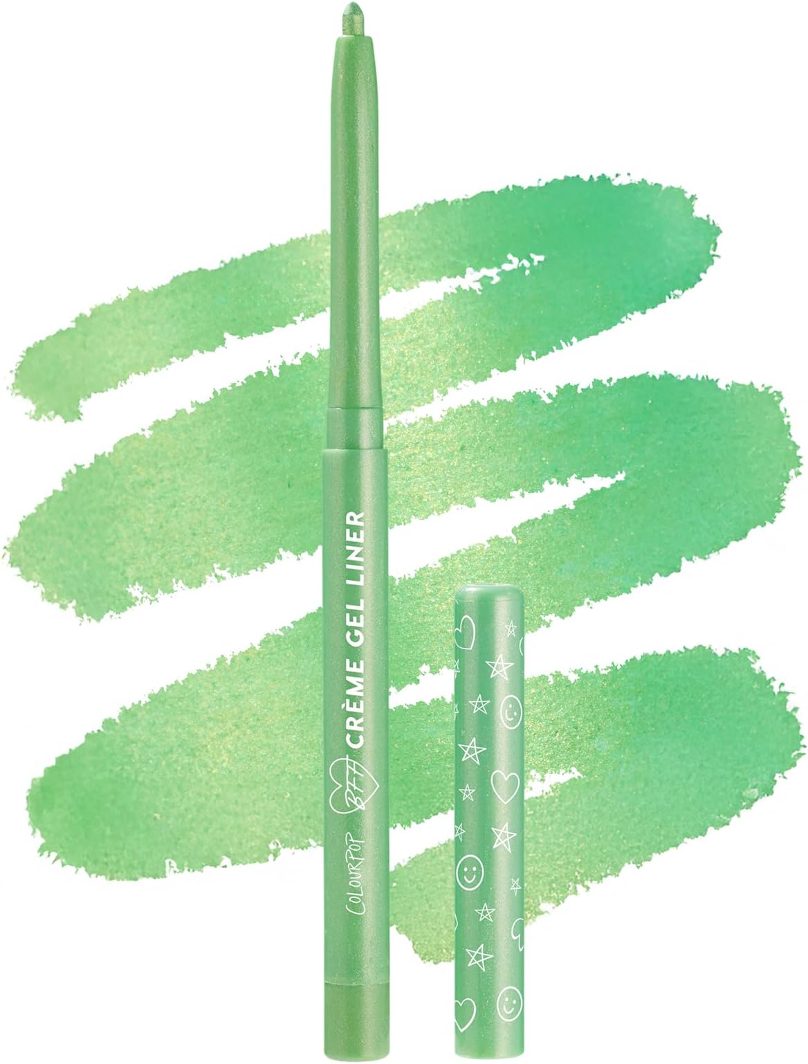 ColourPop Crème Gel Waterproof Eyeliner - 18HR Wear, Ultra-Pigmented Eyeliner Pencil with Matte & Metallic Finishes - Smudge-Proof, Vegan & Cruelty-Free - Aglow (0.01 oz)