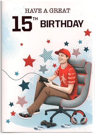 Birthday Wishes For 15 Year Old Boy Birthday Card For Fifteen (15) Year Old Boy - Free 1St Class Post (Uk) :  Amazon.co.uk: Stationery & Office Supplies