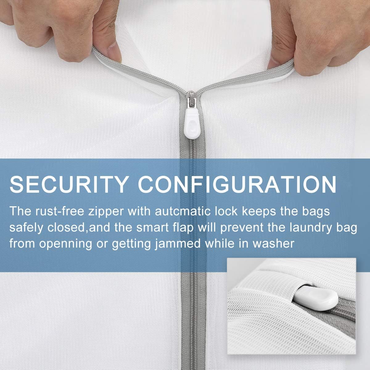 3Pcs Durable Fine Mesh Laundry Bags for Delicates (1 Large 16 x 20 Inches, 1 Medium 12 x 16 Inches, 1 Small 9 x 12 Inches)