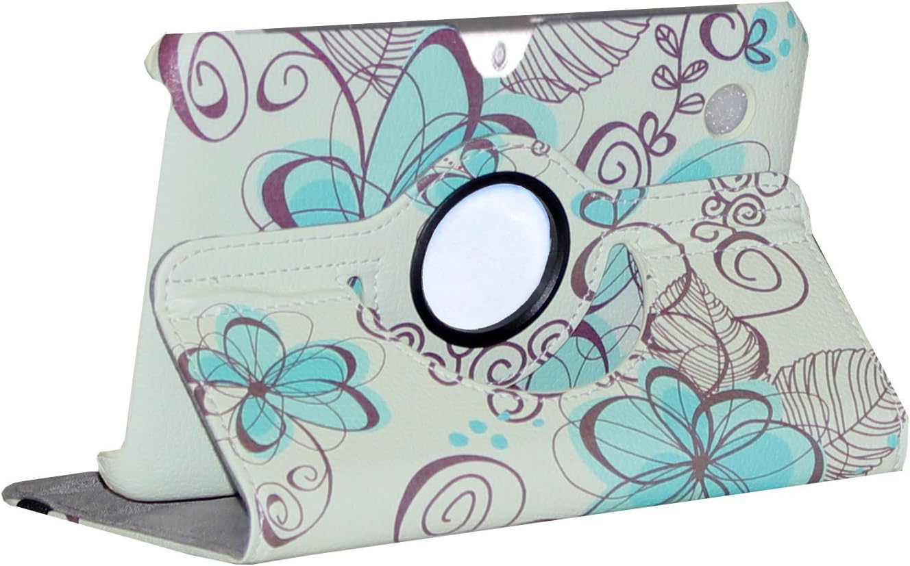 Galaxy Tab 2 10.1 case - JYtrend (R) Rotating Stand Cover for Samsung Galaxy Tab 2 10.1-inch GT-P5100 GT-P5110 GT-P5113 GT-P5113TSYXAR GT-P5100TSAXSA GT-P5100TSABTU GT-P5110ZWAXSA (Blue Lotus)