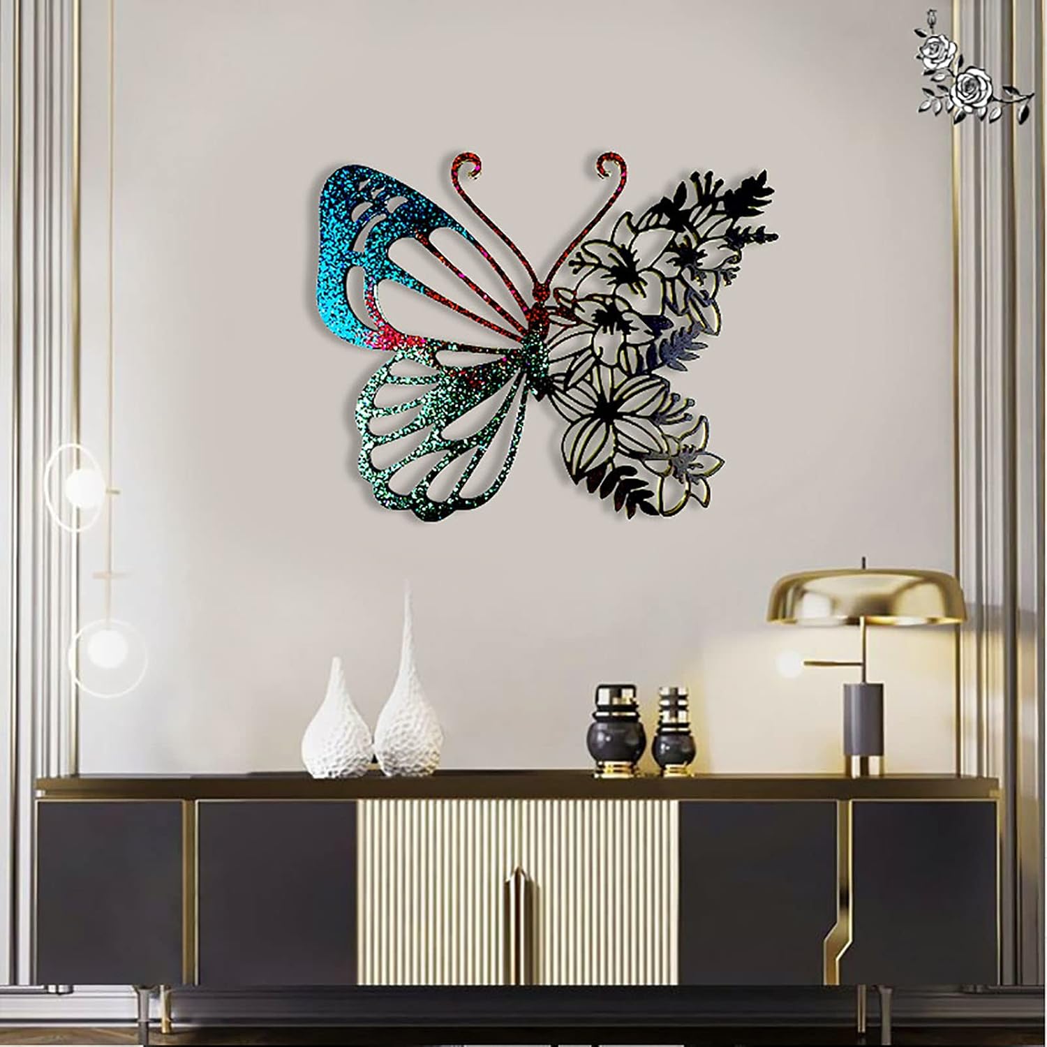 Very Big Butterfly Wall Hanging Silicone Resin Mold Butterfly Shaped Epoxy Silicone Casting Molds for Wall Decoration Office Living Room Garden, 3D DIY Making Handmade Home Display Decor Crafts