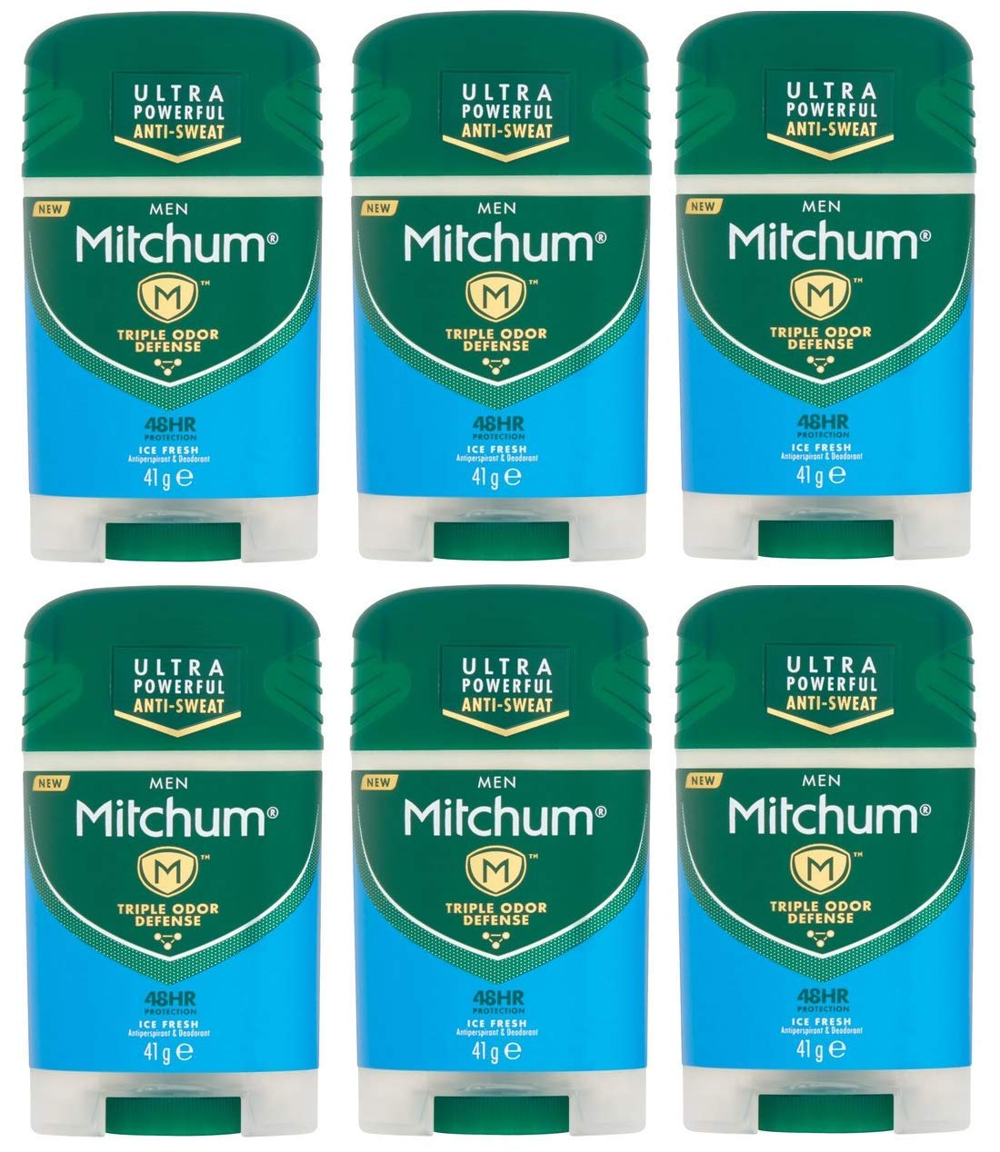 Mitchum Men 48 Hours Protection Ice Fresh Zestaw 6 patyczków tlenowych 41 g