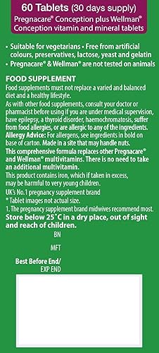 Miniatura 2 de Vitabiotics - Pregnacare - His & Her Conception - 2x30 Tablets