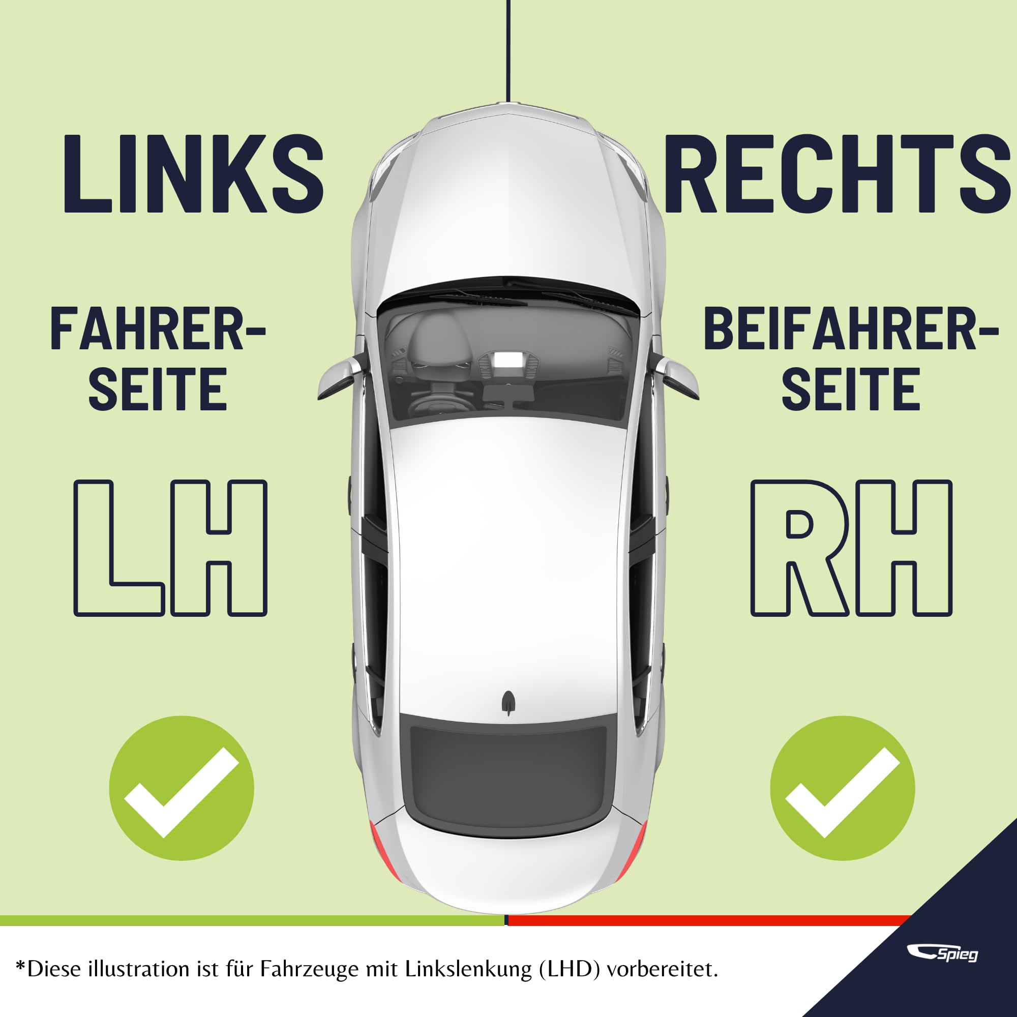 Spieg Außenspiegeln Paar für VW Transporter T5 | Multivan V 2010-2015 Manuell Einklappbar, Elektrisch Verstellbar, Beheizt, Schwarz (Fahrerseite&Beifahrerseite)