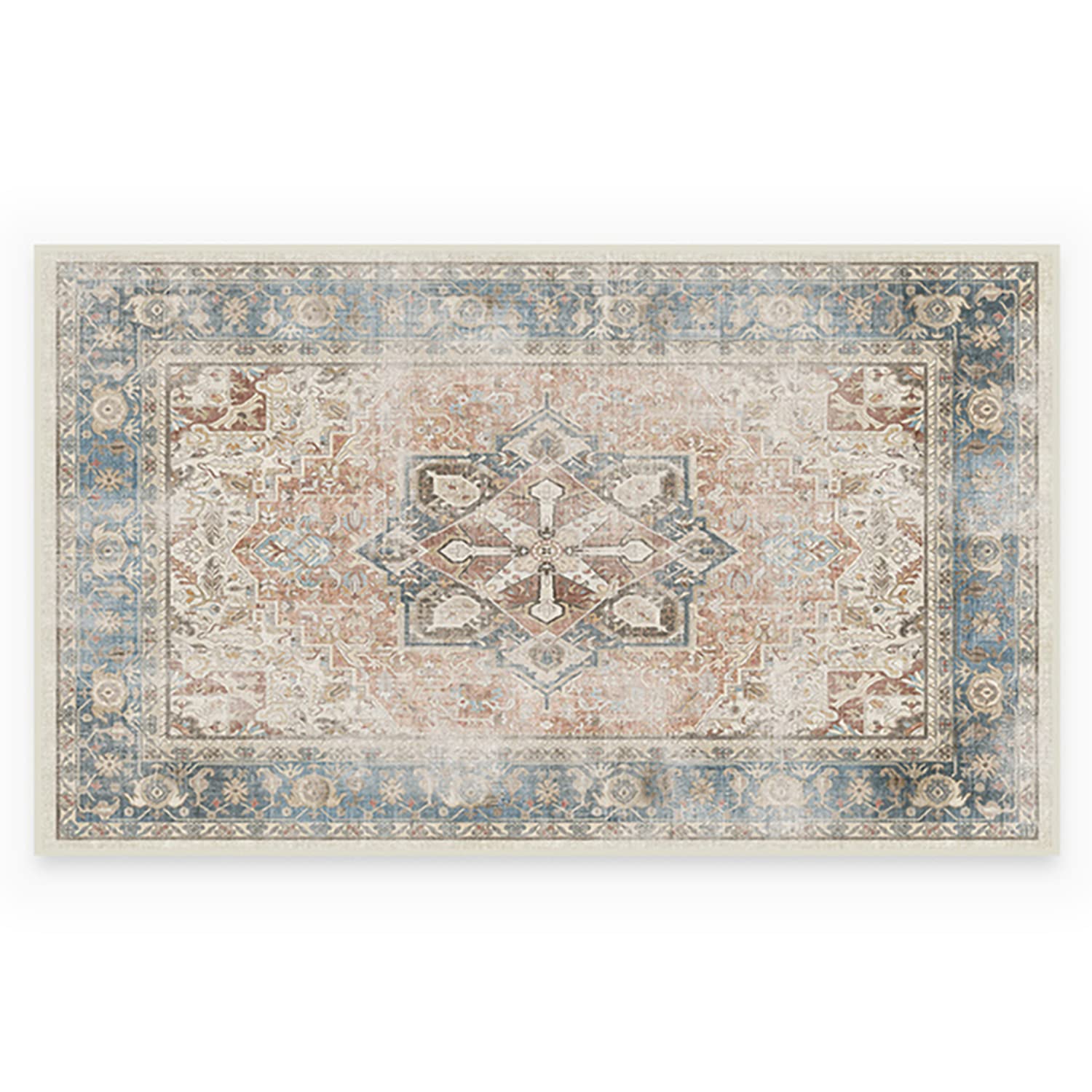 Ruggable Kamran Coral Machine Washable Area Rug Pet & Child