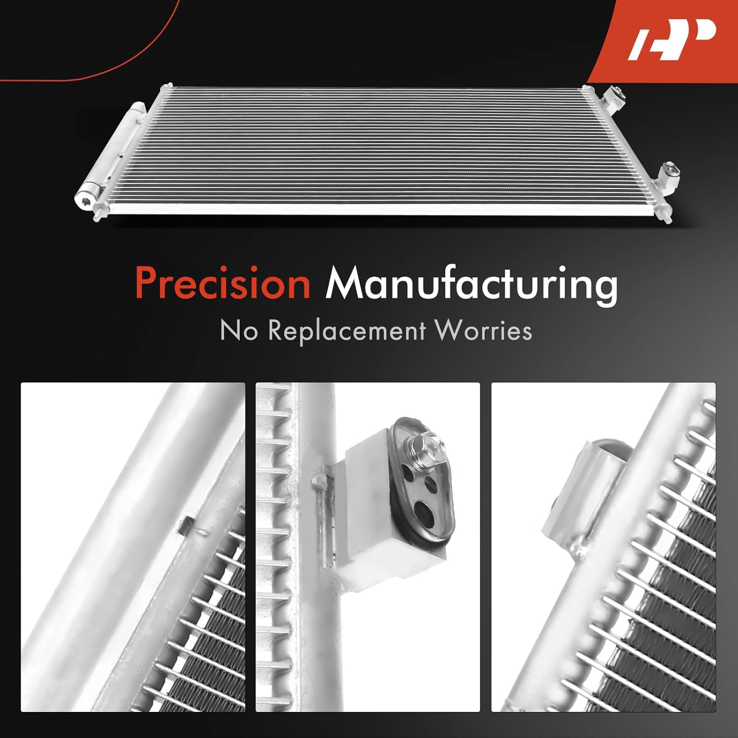 A-Premium Air Conditioning A/C Condenser Compatible with Nissan Sentra 2007-2012, 2.0L 2.5L, Replace# 92100ZE80A