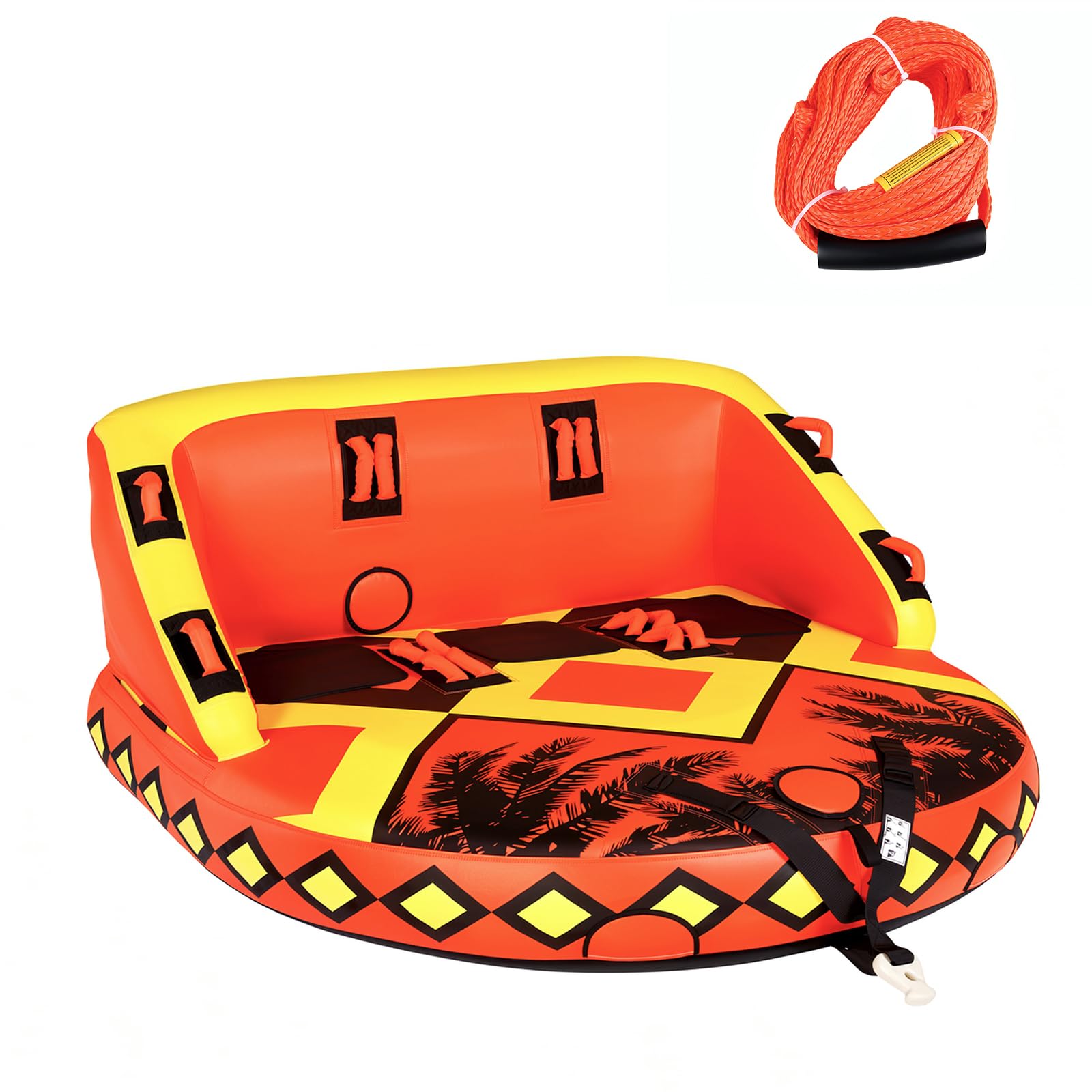 Photo 1 of SMOOL Inflatable Towable Tubes for Boating 1-3 Person with Tow Ropes